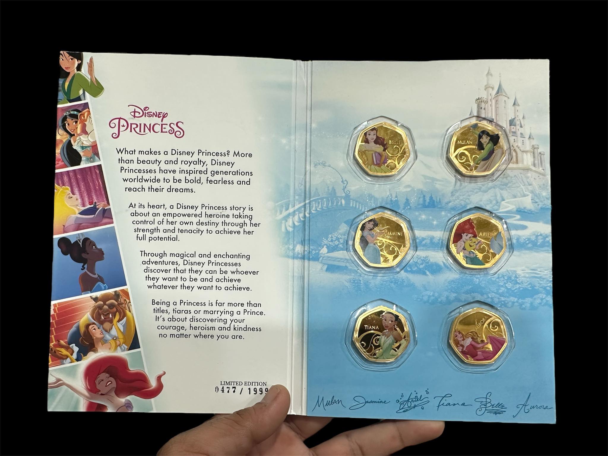 Official Disney gold-plated set Disney Princess set